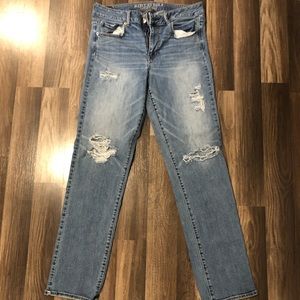 America Eagle size 14 high waisted straight jean